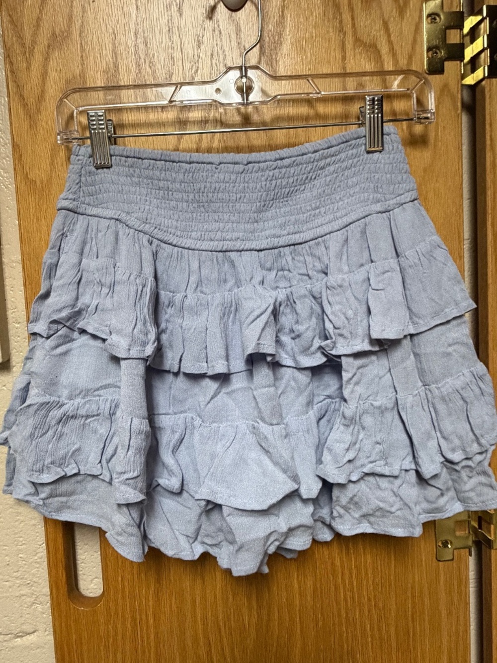 Hollister Blue ruffles Skirt